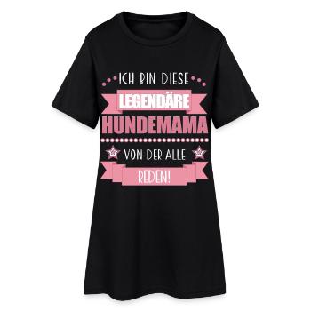 Legendäre Hundemama – Lustiges Geschenk Hunde - Frauen T-Shirt-Kleid - Schwarz - Vorne