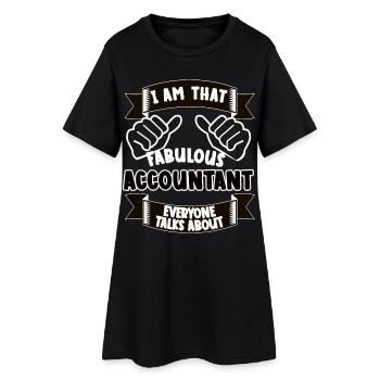 Comptable Drôle Dicton Cadeau - Robe T-shirt Femme - noir - Devant