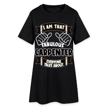 Charpentier drôle dicton idée cadeau - Robe T-shirt Femme - noir - Devant