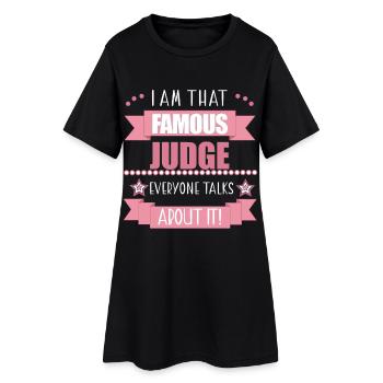 Juge Profession Femme Cadeau - Robe T-shirt Femme - noir - Devant