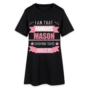 Profession de maçon Cadeau pour dames - Robe T-shirt Femme - noir - Devant