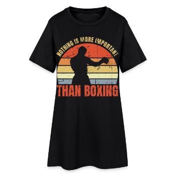 Rien n’est plus important que la boxe - Robe T-shirt Femme - noir - Devant
