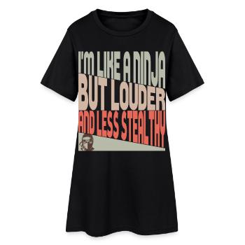 Like a ninja - Women’s T-Shirt Dress - black - Front