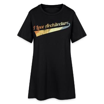 I Love Architecture - Women’s T-Shirt Dress - black - Front
