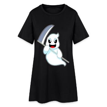 Fantôme Halloween Faucheuse - Robe T-shirt Femme - noir - Devant