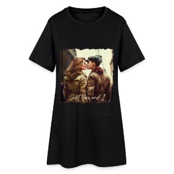 Just You and I - wlw - saphic - Robe T-shirt Femme - noir - Devant