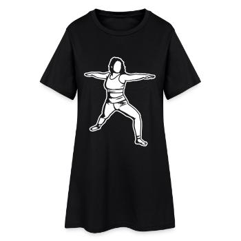 Yogini Sketch - Women’s T-Shirt Dress - black - Front