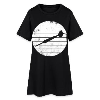 Croquis de fléchettes - Robe T-shirt Femme - noir - Devant