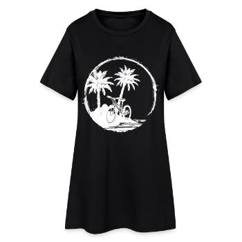 Graphique cycliste - Robe T-shirt Femme - noir - Devant