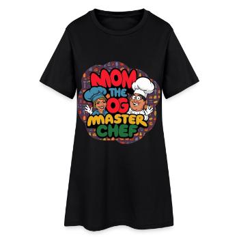 Maman chien Master Chef T-shirt - Robe T-shirt Femme - noir - Devant