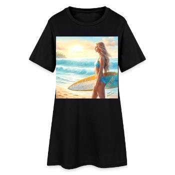 Fille Action Surf Point Break 2 - Robe T-shirt Femme - noir - Devant