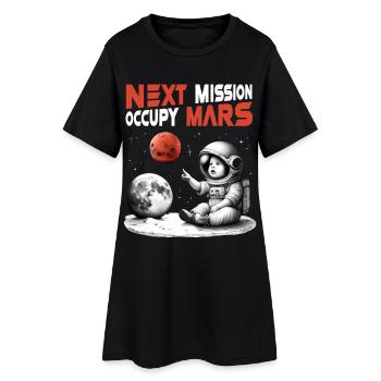 Raumfahrt Roter Planet, Next Mission – Occupy Mars - Frauen T-Shirt-Kleid - Schwarz - Vorne