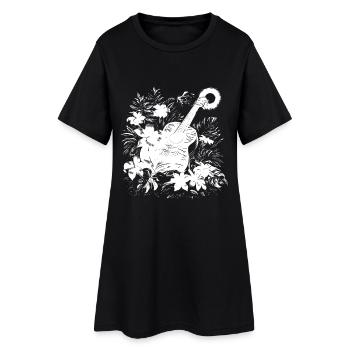 Guitare - Robe T-shirt Femme - noir - Devant