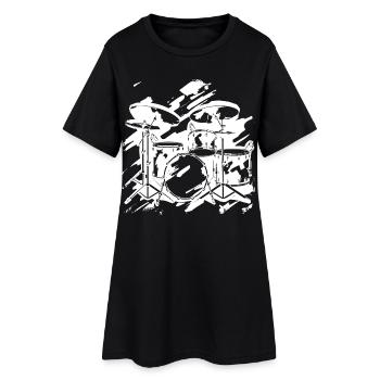Percussion - Robe T-shirt Femme - noir - Devant