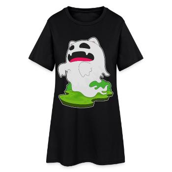 Fantôme d’Halloween - Robe T-shirt Femme - noir - Devant