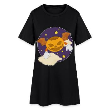 Nuit d’Halloween de Chauves-souris - Robe T-shirt Femme - noir - Devant
