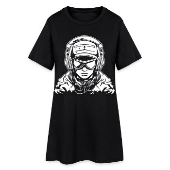 Gamer Drawing - Women’s T-Shirt Dress - black - Front