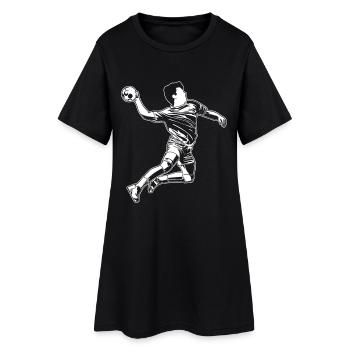 Croquis d’amant de handball - Robe T-shirt Femme - noir - Devant