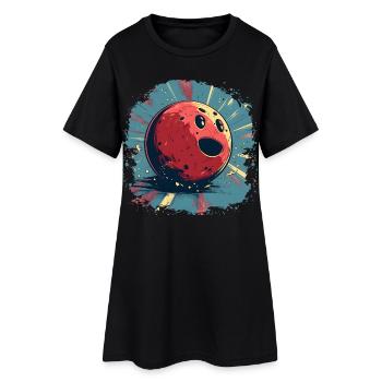 Bowling amusant - Robe T-shirt Femme - noir - Devant