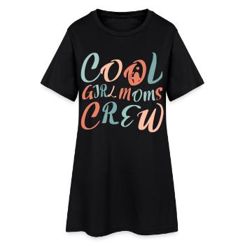 Cool Boy Moms Crew – Conception de la Vie de Maman - Robe T-shirt Femme - noir - Devant