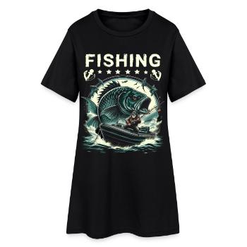 Majestic Carp Vintage Angler - Robe T-shirt Femme - noir - Devant