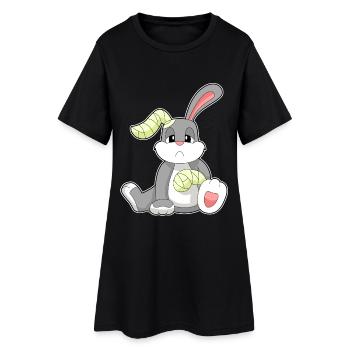 Rabbit Bandage - Women’s T-Shirt Dress - black - Front