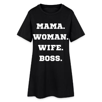 MAMAN FEMME ÉPOUSE - Robe T-shirt Femme - noir - Devant