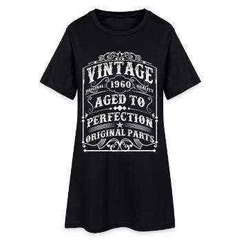 Chemise vintage 1960 Man Myth Legend 62th Birthday - Robe T-shirt Femme - noir - Devant