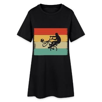 Cycling Clothing - Women’s T-Shirt Dress - black - Front