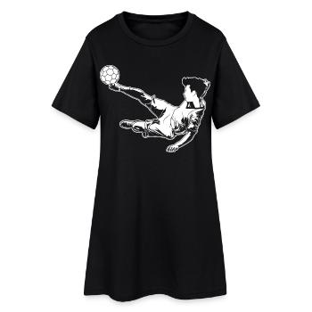 Footballer Boy - Women’s T-Shirt Dress - black - Front