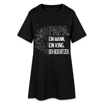 Papa – Le Protecteur | Conception de père fort - Robe T-shirt Femme - noir - Devant