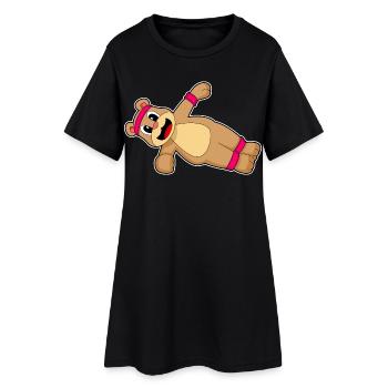 Entraînement abdominal Bear Culturisme - Robe T-shirt Femme - noir - Devant