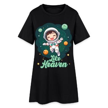 Comme le paradis - Astronaute - Robe T-shirt Femme - noir - Devant