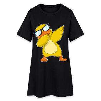 Duck Hip Hop Dance - Women’s T-Shirt Dress - black - Front