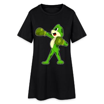 Frog Boxer Gants de boxe Boxe - Robe T-shirt Femme - noir - Devant