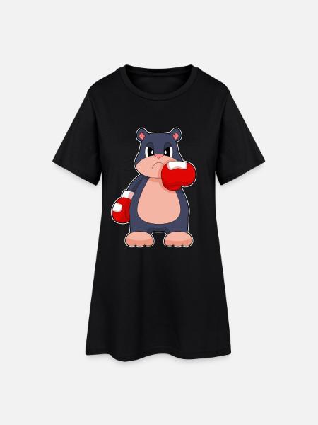 Mole Boxer Gants de boxe Boxe - Robe T-shirt Femme - noir