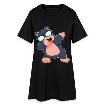 Taupe Hip Hip Danse - Robe T-shirt Femme - noir - Devant