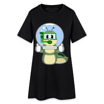 Caterpillar Aquarium - Robe T-shirt Femme - noir - Devant