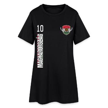 Ungarn Magyarorszag Fussball - Frauen T-Shirt-Kleid - Schwarz - Vorne