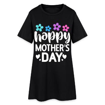 Bonne fête des mères - Robe T-shirt Femme - noir - Devant