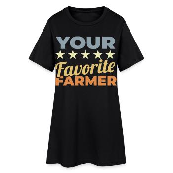 Meilleur agriculteur - Robe T-shirt Femme - noir - Devant