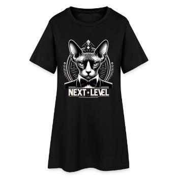 Sphynx Cat Chic Costume Tuxedo Niveau Cadeau - Robe T-shirt Femme - noir - Devant
