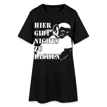 Mec, il n’y a pas de quoi rire ici - Robe T-shirt Femme - noir - Devant