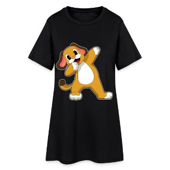 Dog Hip Hop Dance - Women’s T-Shirt Dress - black - Front