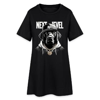 Cadeau pour chien labrador noir Next Level - Robe T-shirt Femme - noir - Devant