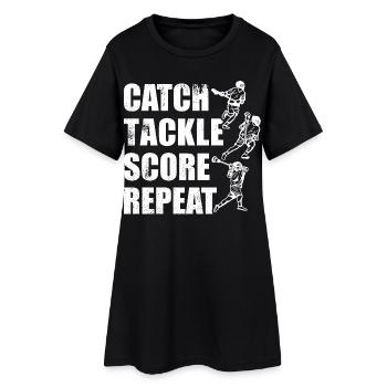 Jeu de crosse - Robe T-shirt Femme - noir - Devant