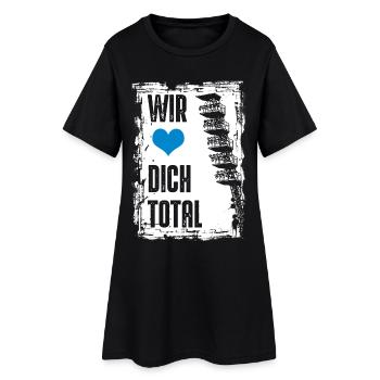 Rostock Football We love you totally Rostock - Women’s T-Shirt Dress - black - Front