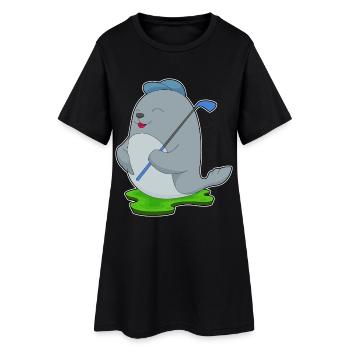 Seal Golf Golf Clubs - Robe T-shirt Femme - noir - Devant