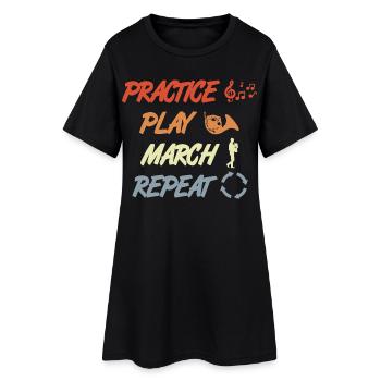 French Horn Motivation - Women’s T-Shirt Dress - black - Front