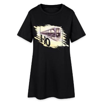Model Railway Gauge H0 Design - Women’s T-Shirt Dress - black - Front